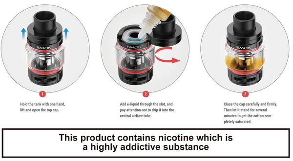SMOK SCAR-18 230W starter kit with mod and tank, featuring a rugged design and adjustable settings for vaping.