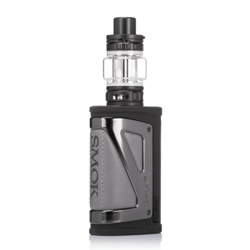 SMOK SCAR-18 230W starter kit hardware with black mod and tank, featuring adjustable airflow and ergonomic design.