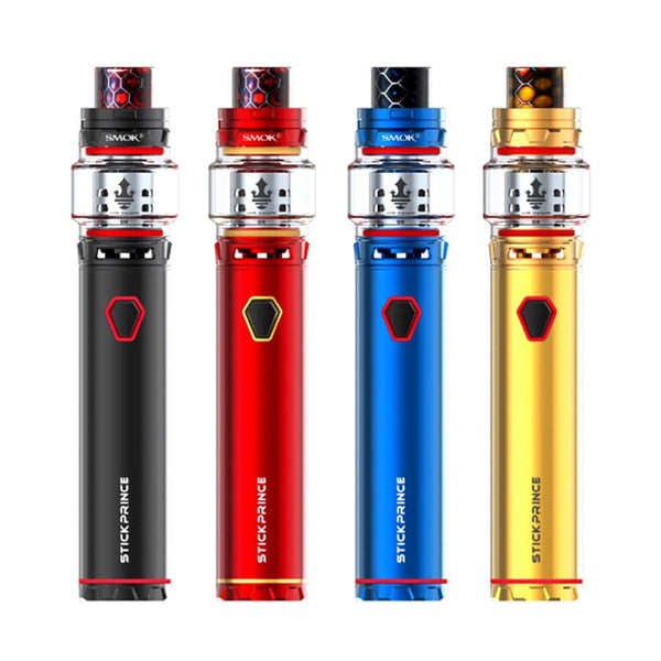 SMOK Stick Prince Kit hardware with sleek design, featuring a vape device and accessories for vaping.