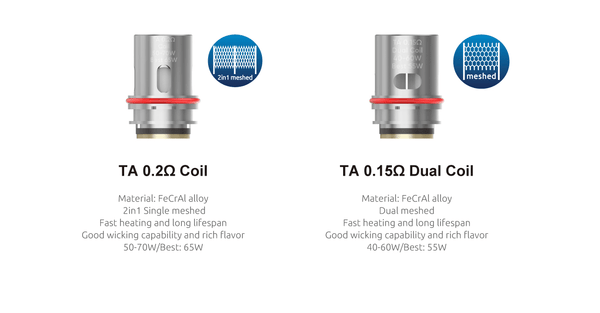 SMOK T-Air Sub-Ohm Tank for vape devices, featuring adjustable airflow and sleek design, used as a replacement vape part.