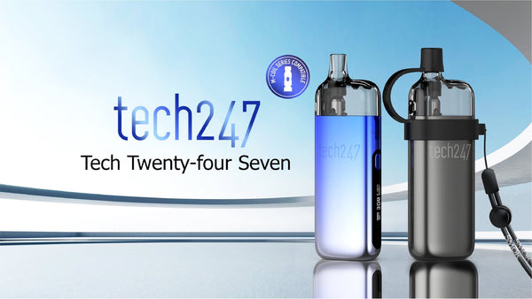 SMOK TECH247 30W Pod Kit showing compact hardware with sleek design and replaceable pod system.