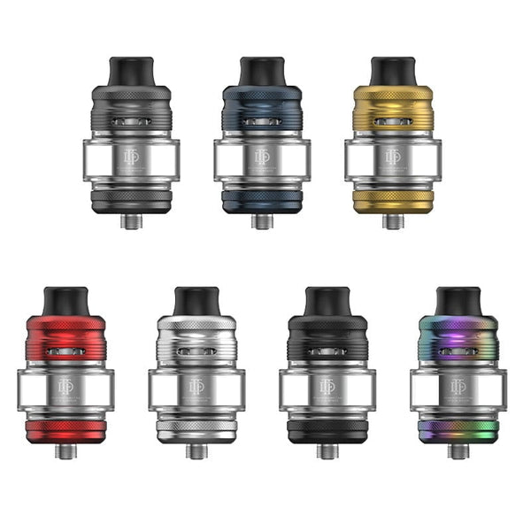 SMOK TF-D Subtank vape part with glass tank, metal base, and adjustable airflow for e-cigarette vaping.
