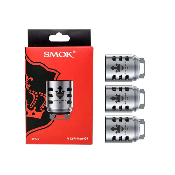 SMOK TFV12 Prince replacement vape coils, showcasing a pack of high-performance coils for the SMOK vape tank system.