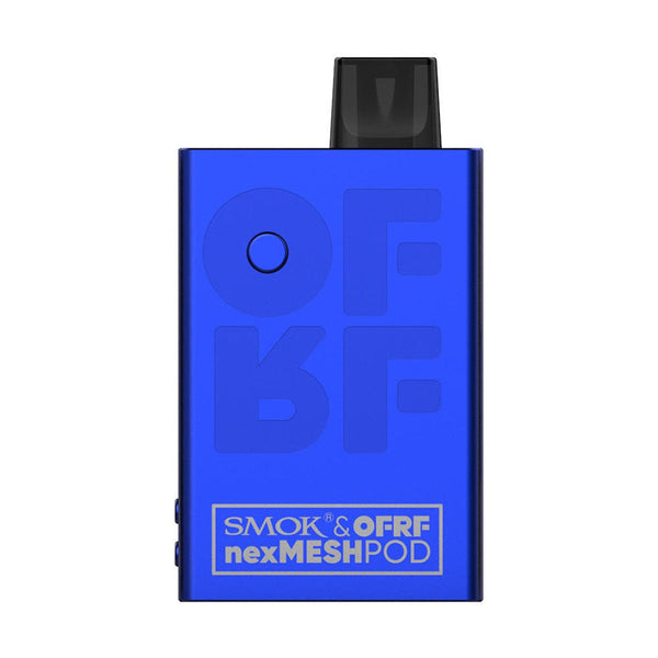 SMOK x OFRF nexMesh Pod Kit hardware with sleek design and replaceable pod system for vaping convenience.