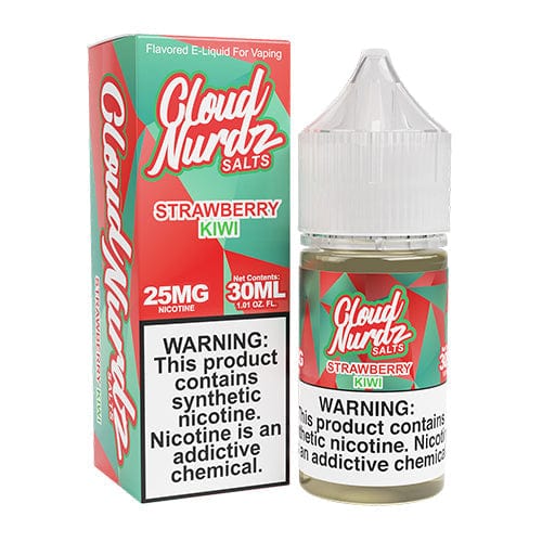 Strawberry Kiwi SALT e-liquid by Cloud Nurdz in 30mL bottle featuring fresh strawberry and tangy kiwi flavors.