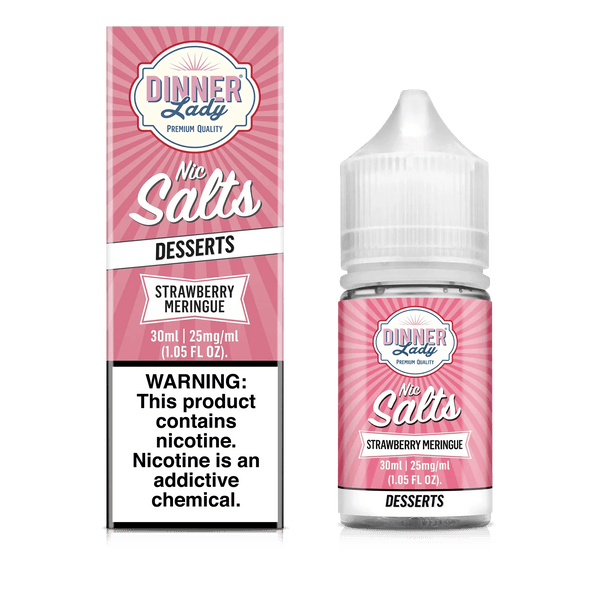 Strawberry Meringue SALT - Dinner Lady - 30mL