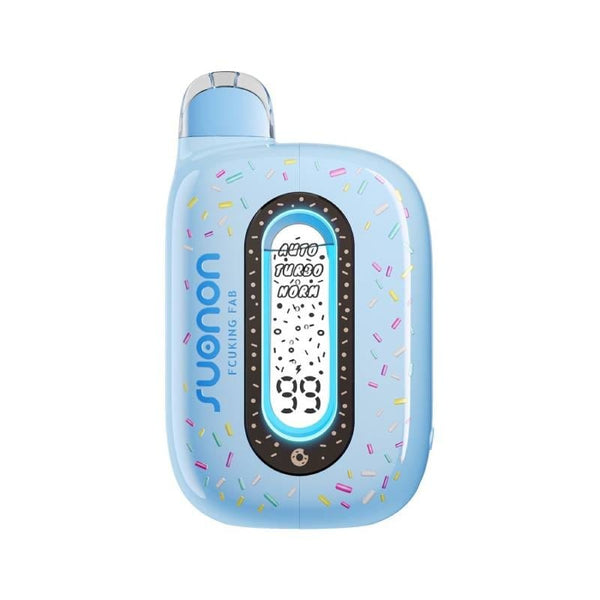 Suonon Donete 50K disposable vape device with sleek design and compact size, showing the portable vape in close-up shot.