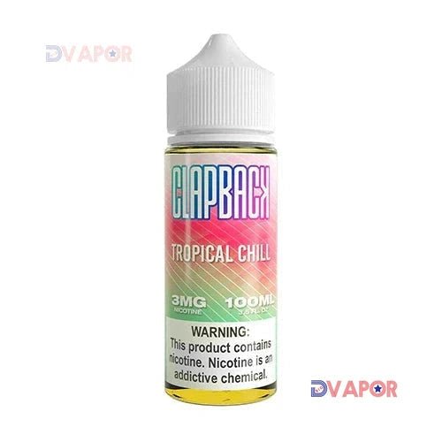 clapback tropical chill saveur vape flavor 100ml eliquid