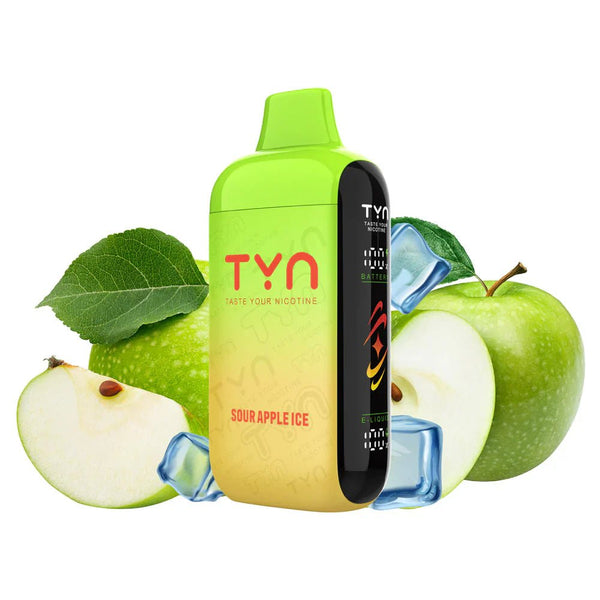 TYN 50K Disposable Vape device with sleek design and mouthpiece, showcasing a compact, portable vape by TYN.