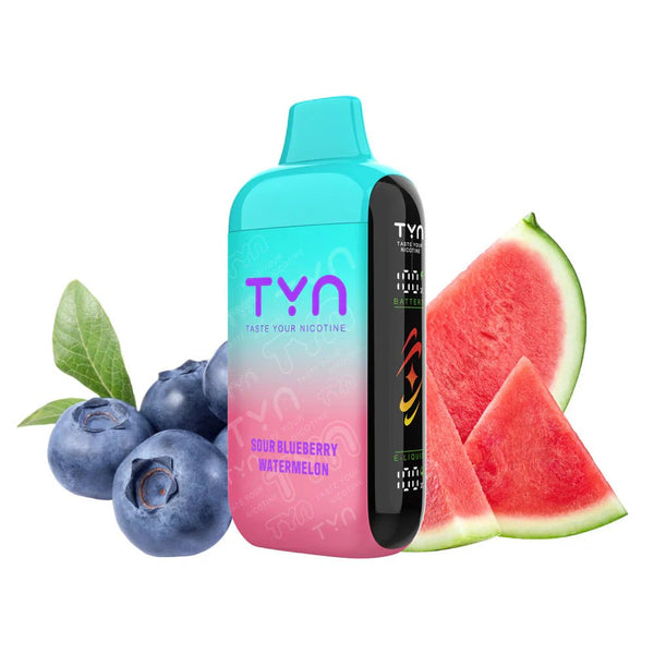 TYN 50K Disposable Vape in sleek design, featuring a compact shape and mouthpiece for easy vaping.