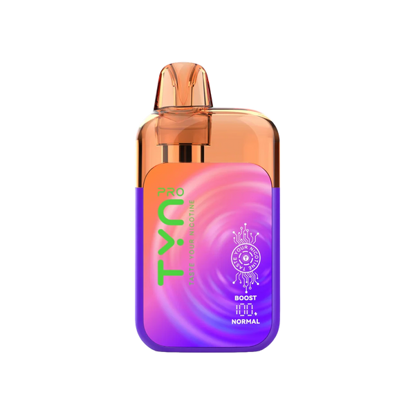 TYN Pro 50K disposable vape device with sleek design, featuring a mouthpiece and brand logo on the body.
