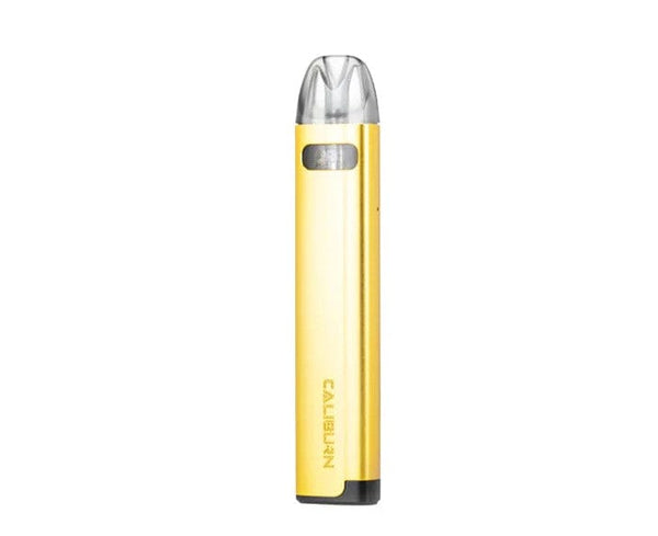 Uwell CALIBURN A2S Pod System hardware with sleek design and replaceable pod for vaping enthusiasts.