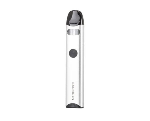 Uwell CALIBURN A3 15W Pod System hardware with sleek design and compact size, featuring adjustable airflow and mouthpiece.