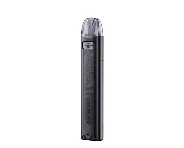 Uwell CALIBURN A3S 16W pod system vape device with sleek design and refillable pod, branded UWELL, on a plain background.