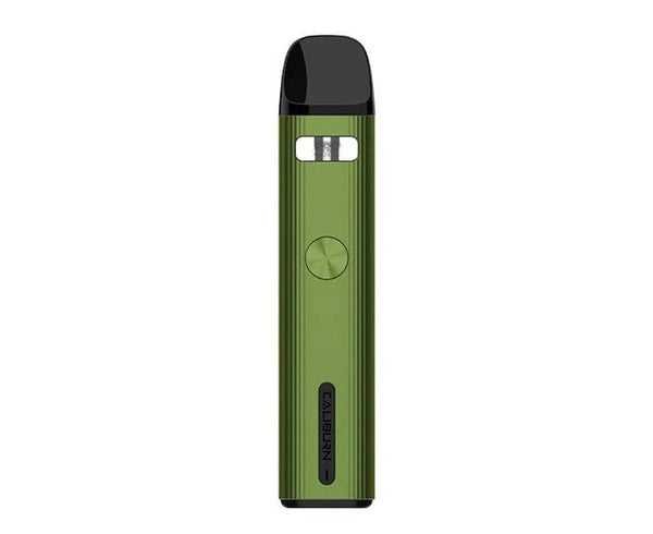 Uwell CALIBURN G2 18W pod system device with sleek design and compact hardware for vaping.