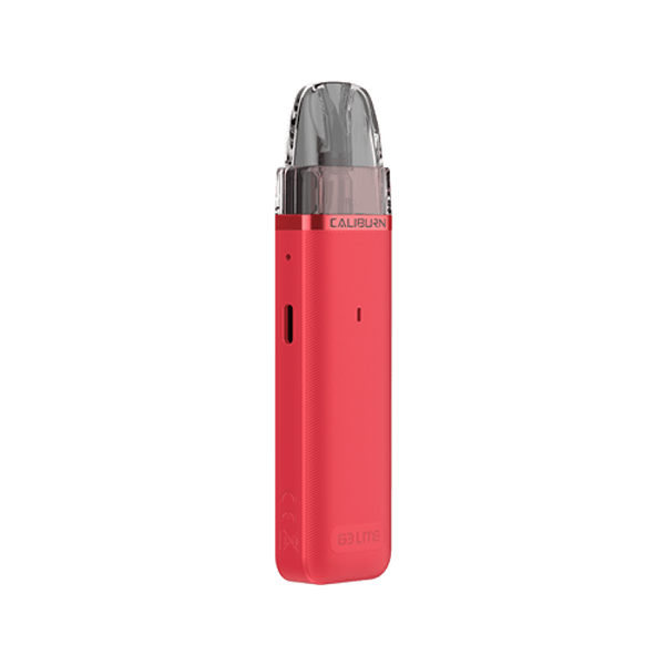 UWELL Caliburn G3 Lite 25W pod system hardware with sleek design and compact size, featuring adjustable airflow and refillable pods.