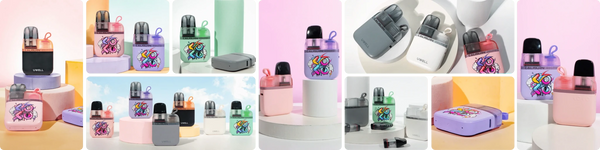 UWELL Caliburn G3 Lite KOKO Pod System, compact vaping device with sleek design, used for inhalation vaping.