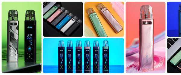 UWELL Caliburn G3 Pro 35W pod system hardware with sleek design and adjustable wattage, designed for vaping convenience.