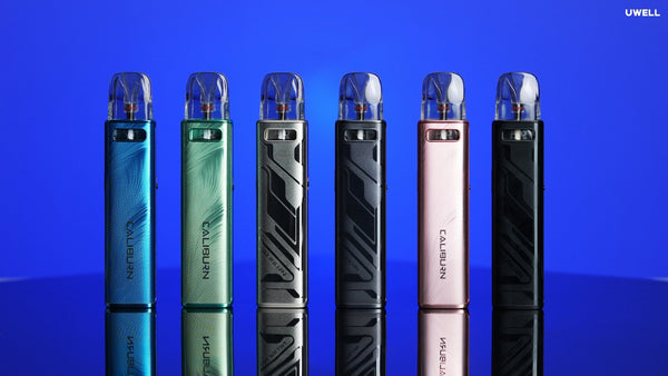 UWELL CALIBURN G3 Pro 35W pod system vaping device with sleek hardware design and ergonomic mouthpiece.