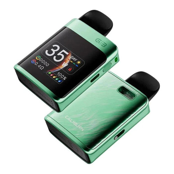 UWELL CALIBURN G3 Pro KOKO 35W pod system hardware with sleek design and adjustable wattage for vaping.