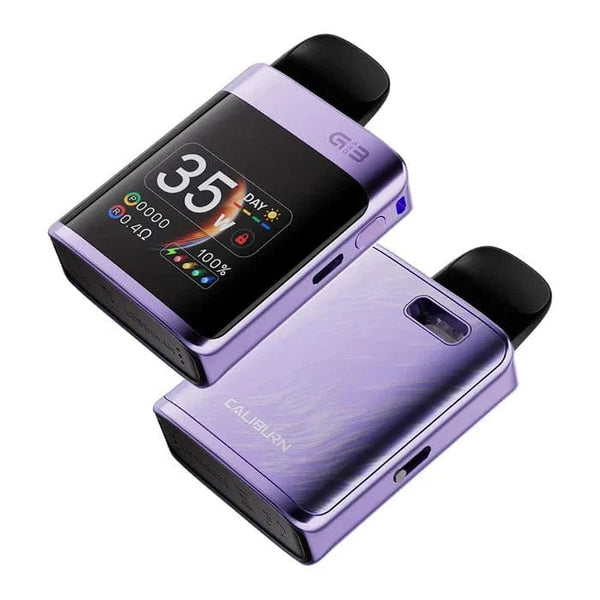 UWELL CALIBURN G3 Pro KOKO 35W pod system hardware with sleek design and compact size, ideal for vaping enthusiasts.