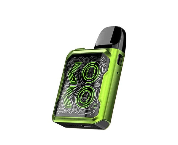 Uwell CALIBURN GK2 18W pod system, compact hardware device with mouthpiece and adjustable airflow, branded UWELL.