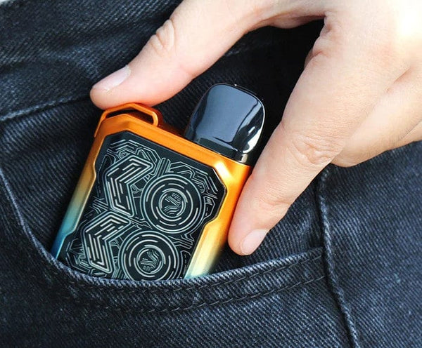 Uwell CALIBURN GK2 18W pod system vape device with sleek design and adjustable wattage, branded UWELL.