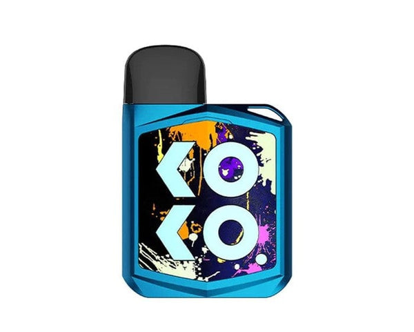 Uwell CALIBURN KOKO PRIME 15W pod system with sleek design and compact hardware, featuring a mouthpiece and charging port.