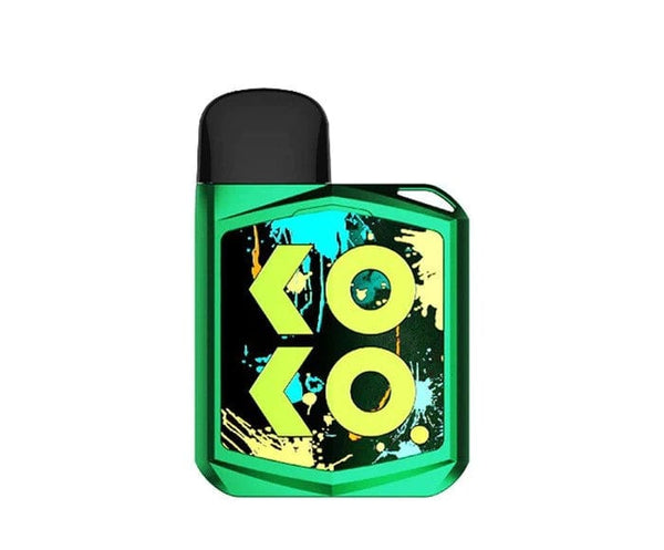Uwell CALIBURN KOKO PRIME 15W pod system device with sleek design and compact hardware for vaping.