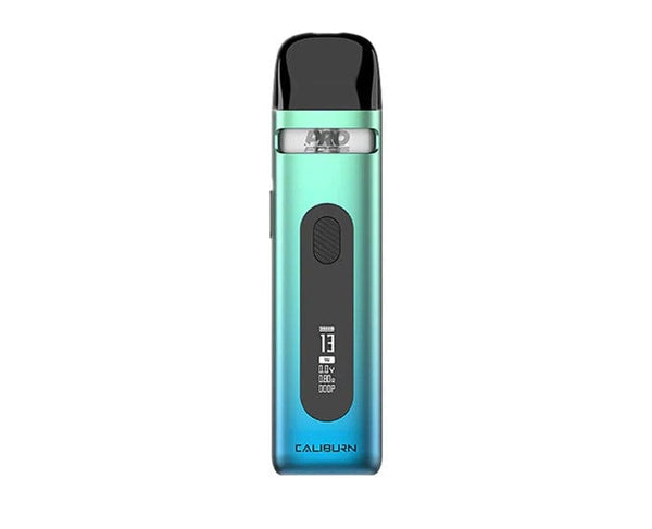 Uwell CALIBURN X 20W pod system, compact vape device with sleek design and mouthpiece, branded UWELL.