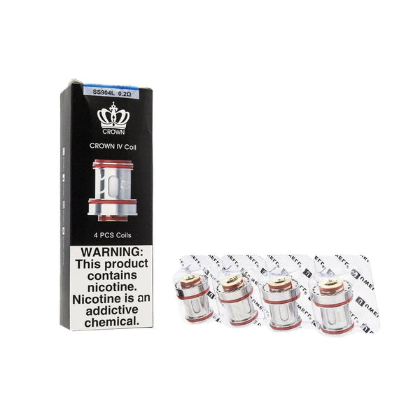 UWELL CROWN 4 replacement vape coils, compatible with Uwell CROWN 4 tank, shown in the image.