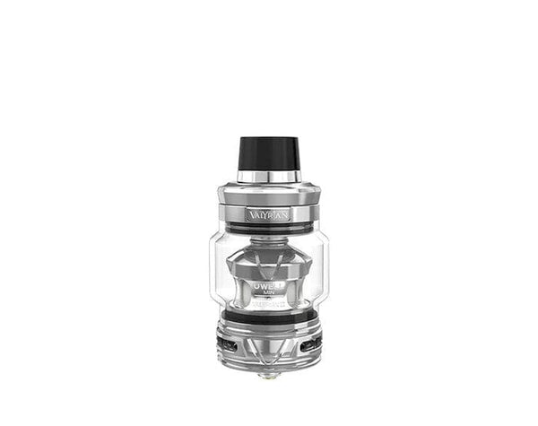 Uwell VALYRIAN 3 Sub-Ohm Tank for vape devices, featuring glass chamber and adjustable airflow, branded UWELL.