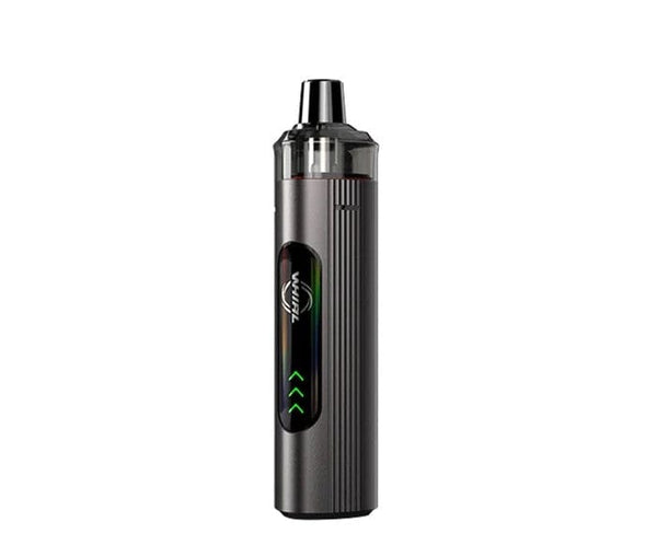 Uwell WHIRL T1 16W pod mod kit with sleek design, showing the compact device with mouthpiece and adjustable airflow.