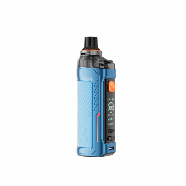 Vaporesso Armour G 80W Pod Kit with sleek black design, compact hardware vaporizer device, and adjustable wattage controls.