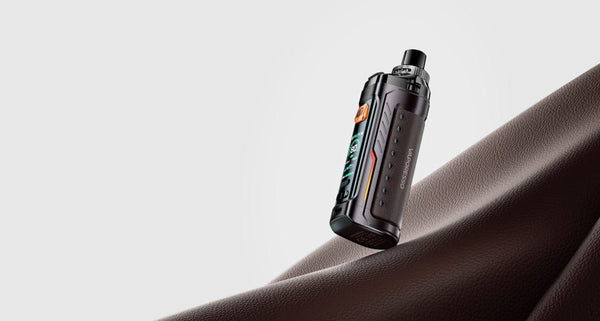 Vaporesso Armour GS 80W Pod Kit with sleek black design and adjustable airflow system, ideal for vaping.