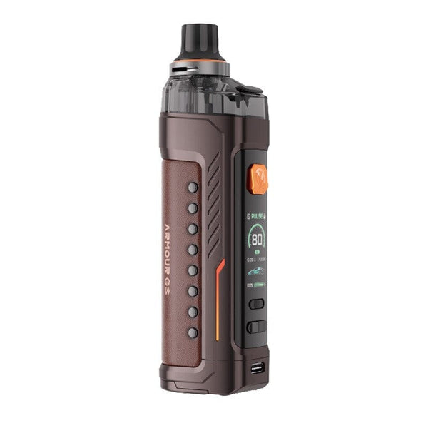 Vaporesso Armour GS 80W Pod Kit with sleek black design, featuring adjustable airflow and replaceable pod system.
