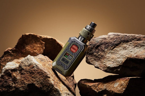 Vaporesso Armour Max Kit hardware with sleek design, featuring a mod and tank for vaping enthusiasts.