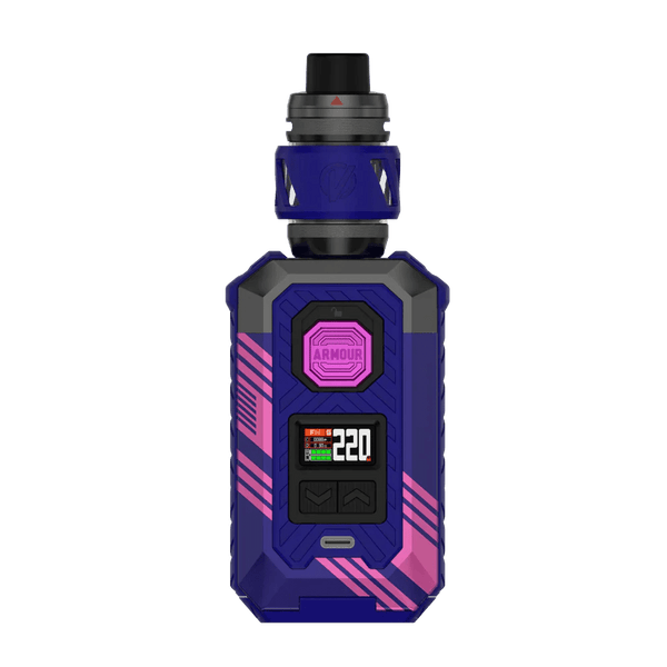 Vaporesso Armour Max Kit hardware with sleek design, featuring a mod device and tank for vaping.