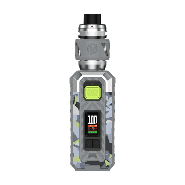 Vaporesso Armour Mod Kit with iTank T, a compact vaping hardware device featuring a sleek design and ergonomic grip.