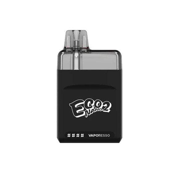 Vaporesso ECO Nano 2 pod system hardware with compact design and adjustable airflow for vaping.