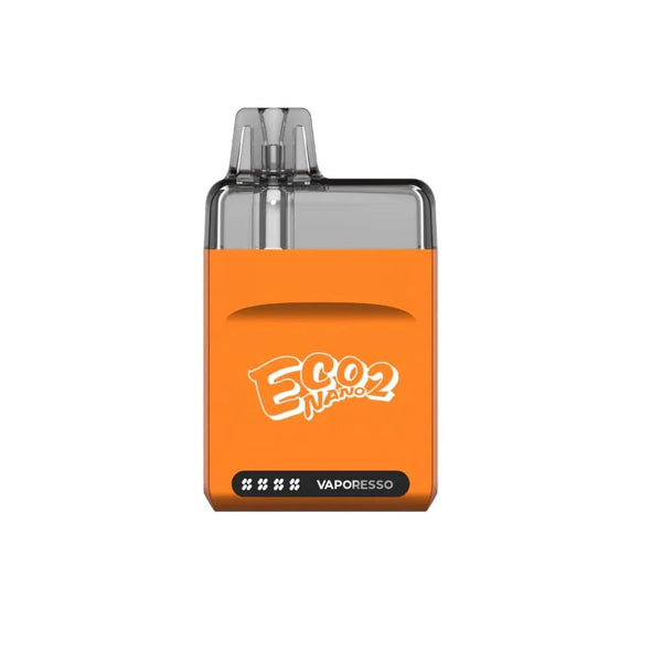 Vaporesso ECO Nano 2 pod system hardware with sleek design and compact form factor, featuring a pod for vaping.