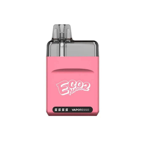 Vaporesso ECO Nano 2 pod system hardware with compact design and replaceable pods, black finish, and sleek modern look.