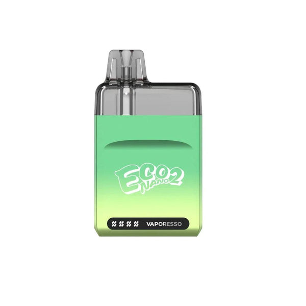 Vaporesso ECO Nano 2 pod system hardware with sleek design and replaceable pods, compact vaping device from Vaporesso.