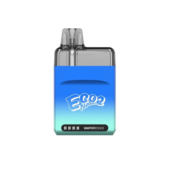 Vaporesso ECO Nano 2 pod system hardware with sleek design and compact size, featuring adjustable airflow and replaceable pods.