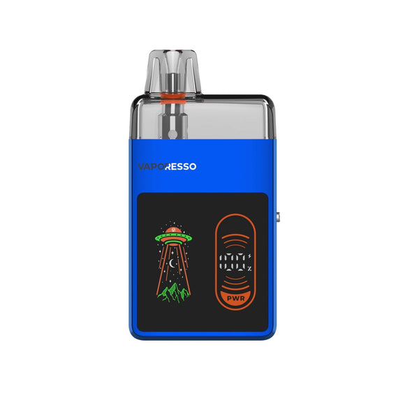Vaporesso ECO Nano PRO pod system hardware with sleek design and compact size, featuring mouthpiece and device buttons.