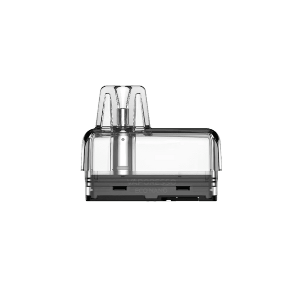 Vaporesso ECO Nano replacement pods for vape device, showing sleek, refillable pod design with mouthpiece and transparent body.