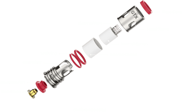 Vaporesso GTX Mesh replacement coils for vape devices, showing multiple coils with mesh design for enhanced vapor and flavor.