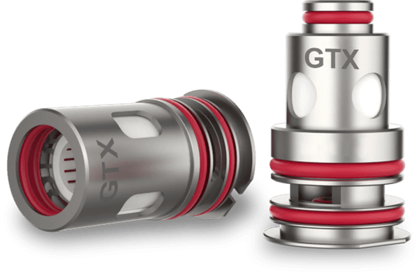 Vaporesso GTX Mesh Replacement Coils for vape devices, showing a box of mesh coils with brand logo and product packaging.