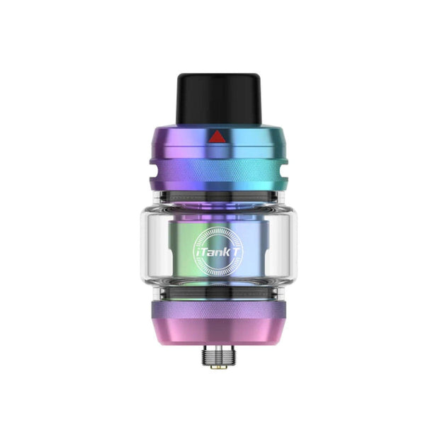 Vaporesso iTank T vape part with glass tank and metal mouthpiece, designed for Vaporesso vaping devices.