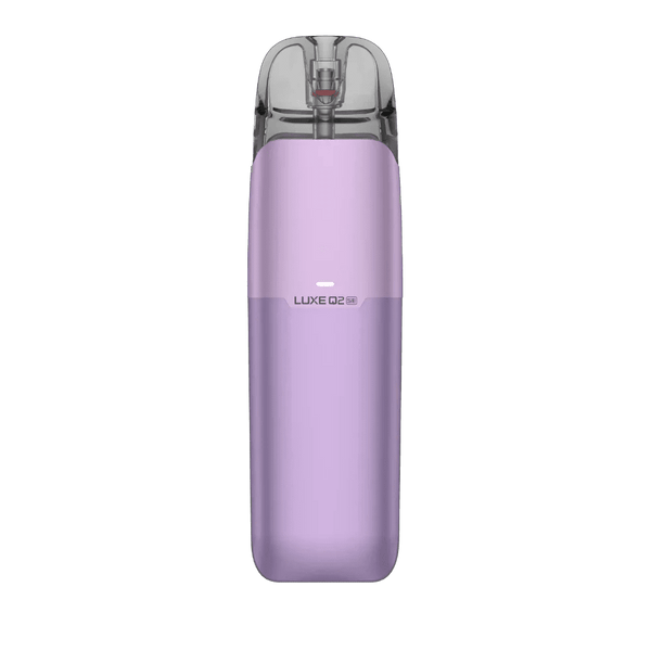 Vaporesso LUXE Q2 SE pod system hardware with sleek design, featuring mouthpiece and adjustable airflow for vaping.